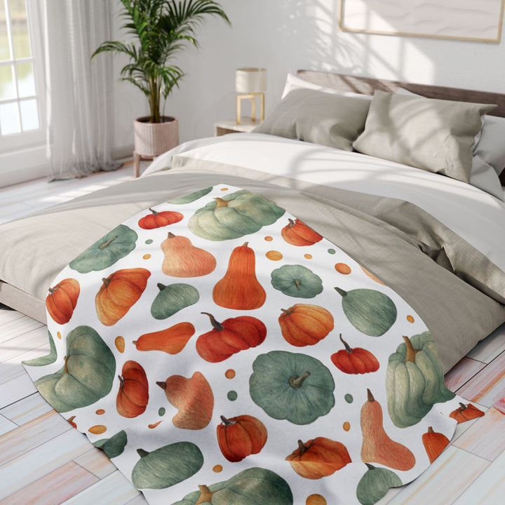 Harvest Pumpkins Fleece Blanket